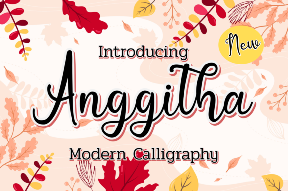 Anggitha Script Handwritten Font for Elegant Craft & Printables