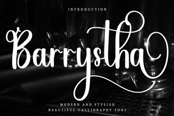 Barrystha: The Enchanting Script Handwritten Font for Romantic Design