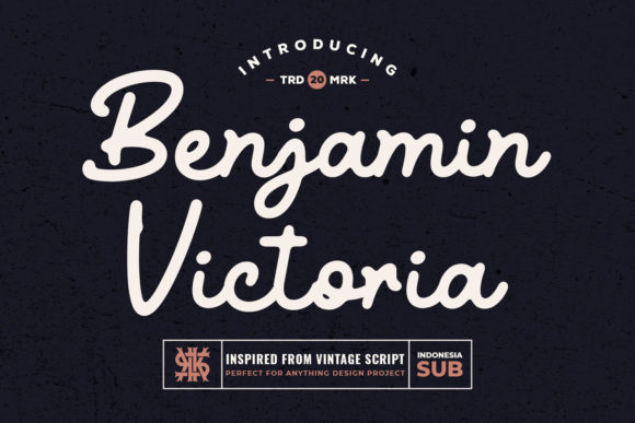 Benjamin Victoria Script Font for Elegant Digital Branding
