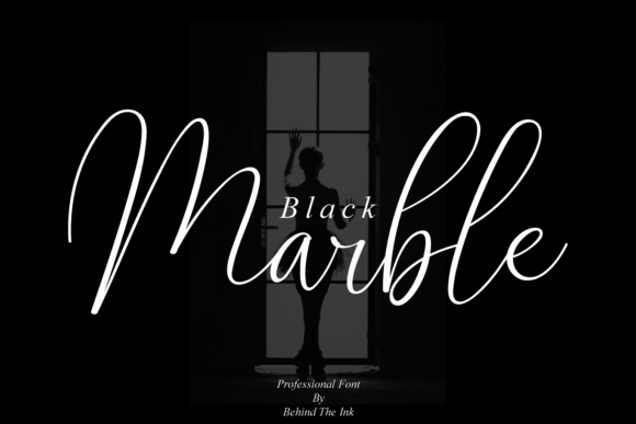 Black Marble Script Font for Elegant Brand Identity