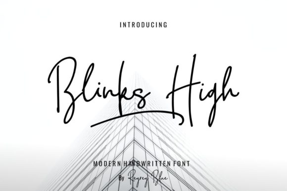 Blink High Signature: A Script Handwritten Font for Thoughtful Editorial Design