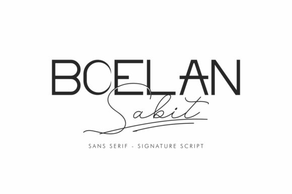 Boelan Sabit Font for Elegant Handmade Design