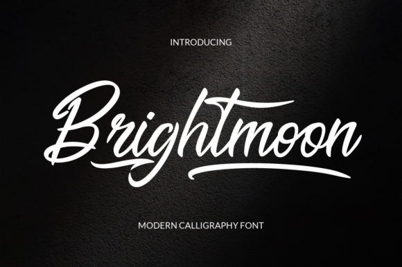 Brightmoon: A Sophisticated Script Handwritten Font for Modern Design