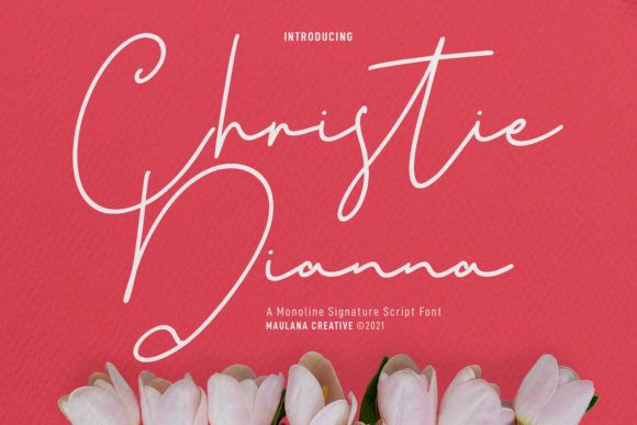 Christie Dianna Script Font for Handmade & Wedding Design