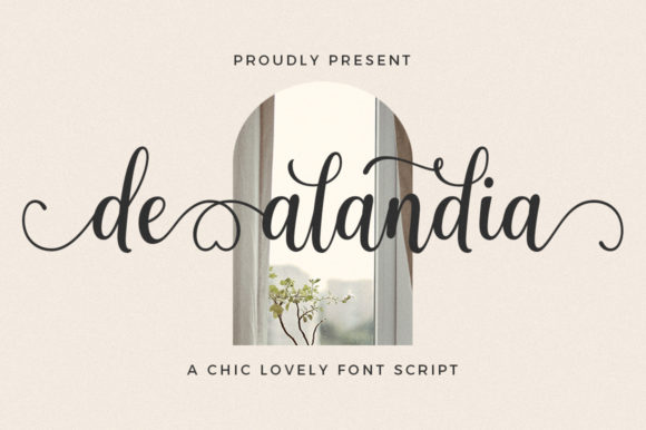 De Alandia: A Refined Script Handwritten Font for Makers