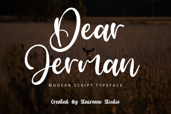 Dear Jerman: A Modern Script Font for Real Small Business Branding