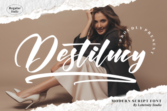 Destilucy: A Beautiful Script Font for Real Branding Moments