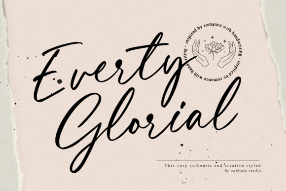 Everty Glorial: A Fresh Script Handwritten Font for Campaign-Ready Design