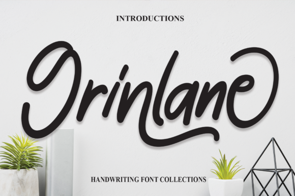 Grinlane Script Font for Handmade Brands & Printables