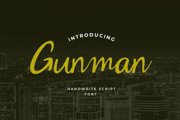 Gunman: A Trendy Script Handwritten Font for Digital Design