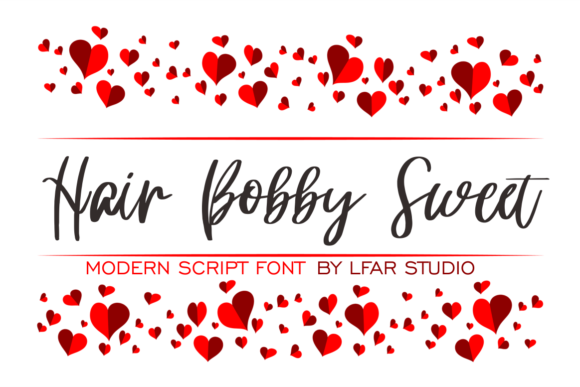 Hair Bobby Sweet: A Cheerful Script Handwritten Font for Bright Branding
