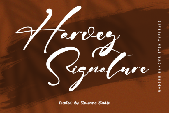 Harvey Signature: A Trendy Script Handwritten Font for Digital Design