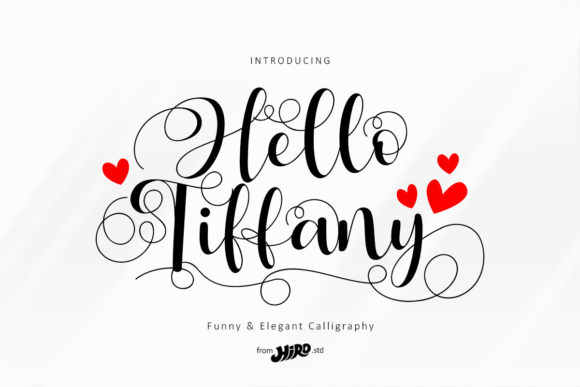 Hello Tiffany Font for Fashion Branding & Editorial Design