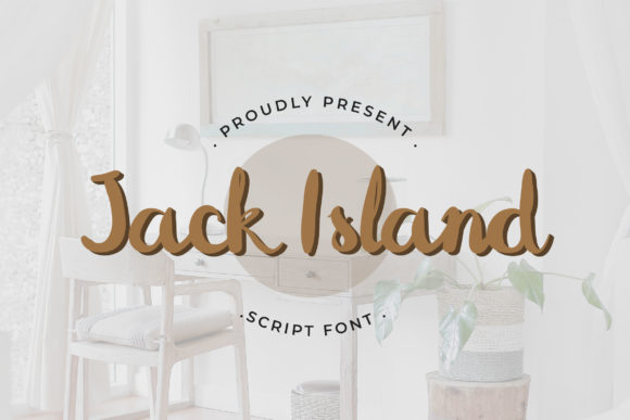 Jack Island: A Thick-Lettered Paint Brushed Script Font for Editorial Design