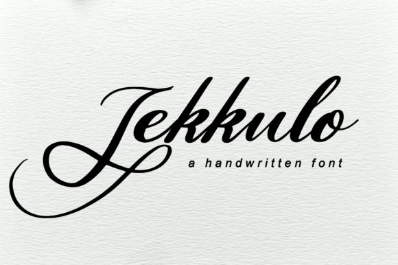 Jekkulo Script Font for Elegant Brand Identity