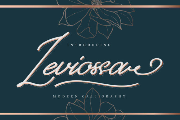 Leviossa: A Romantic Script Handwritten Font for Branding That Feels Human