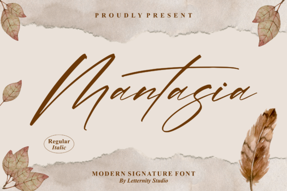 Mantasia Script Font for Handmade Creators