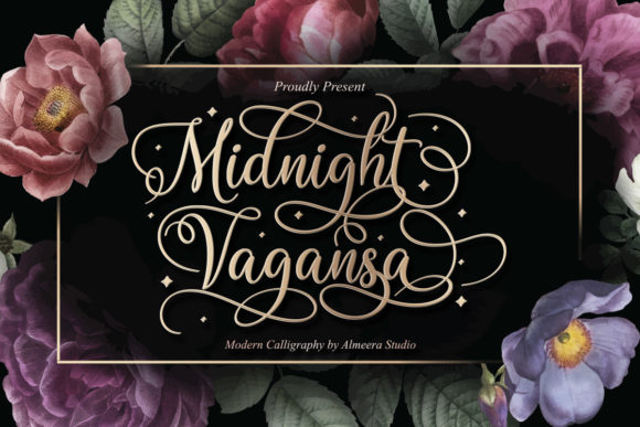 Midnight Vagansa: Elegant Script Font for Small Business Branding
