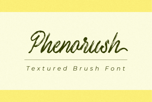 Phenorush: A Delicate Brushed Script Font for Thoughtful Design