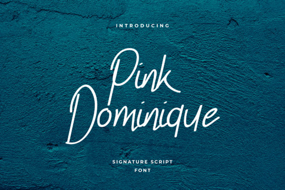 Pink Dominique Script Font for Handmade Brands