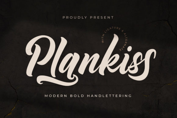 Plankiss: A Daring Cursive Script Font for Memorable Branding
