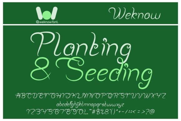 Planting and Seeding: A Script Handwritten Font for Authentic Brand Identity