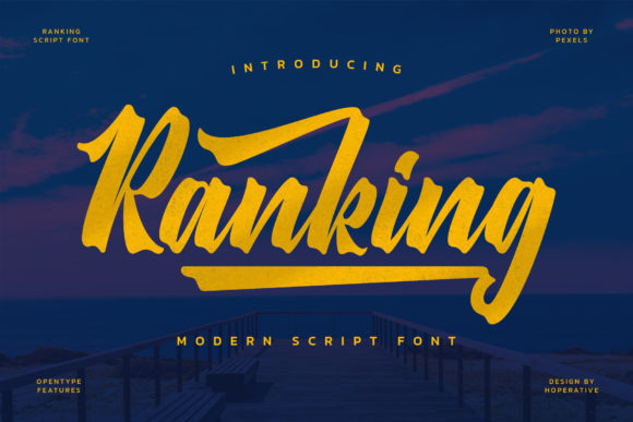 Ranking Script Font for Modern Web Design