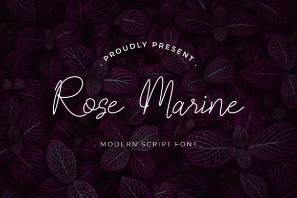 Rose Marine Script Font for Elegant Handmade Design