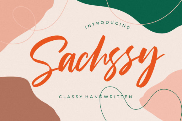 Sachssy: A Refined Paint Brushed Script Font for Editorial Design