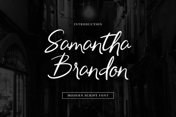 Samantha Brandon: An Elegant Script Font for Thoughtful Design