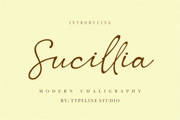 Sucillia Script Font for Elegant Campaign Design