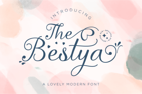 The Bestya: A Sweet Modern Script Typeface for Handmade Creators