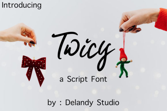 Twicy: A Delicate Christmasy Script Font for Branding