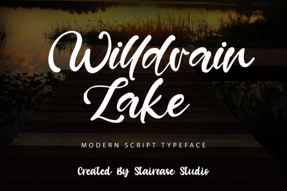 Willdrain Lake: A Modern Script Font for Branding and Digital Lettering
